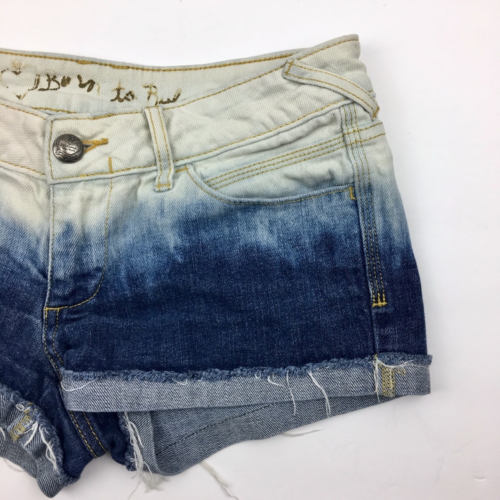 Princess Vera Wang Ombre Denim Jean Shorts Size 1 - Picture 2 of 8